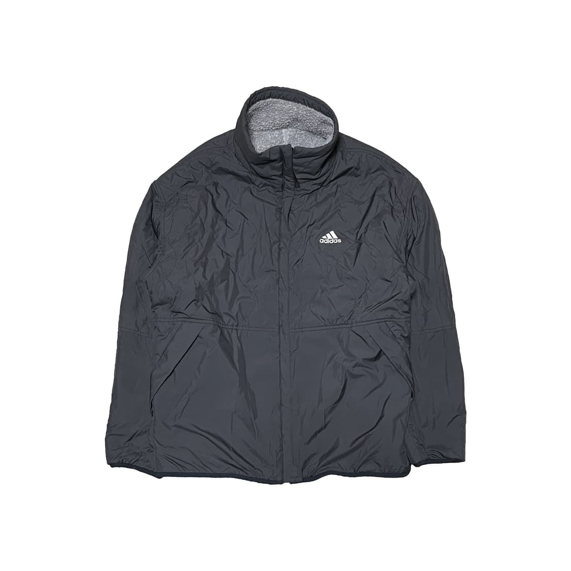 아디다스 그레이 리버시블 플리스 자켓 상품이미지3