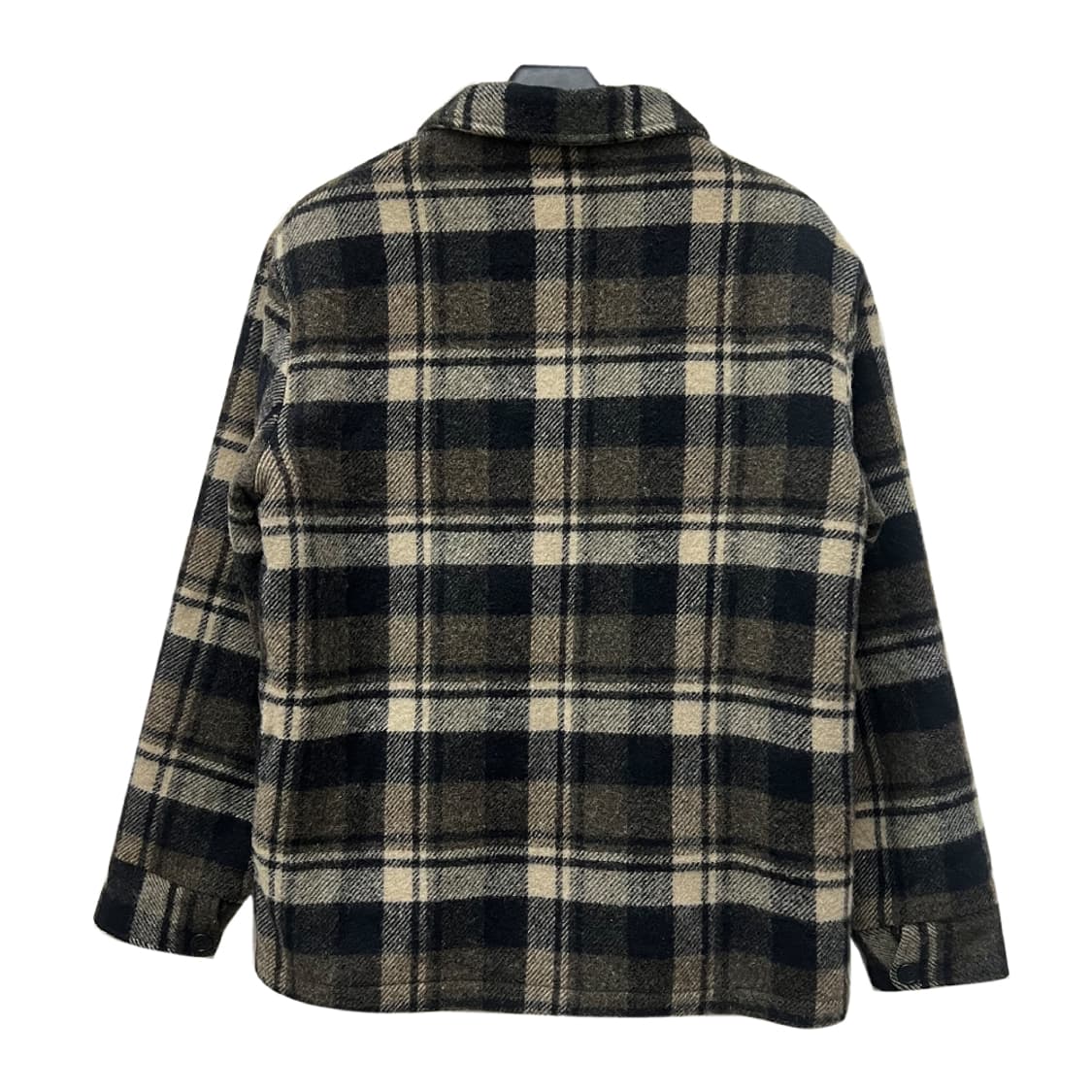 90s USA 울리치 체크 울 블루종 자켓 해외 M 상품이미지2