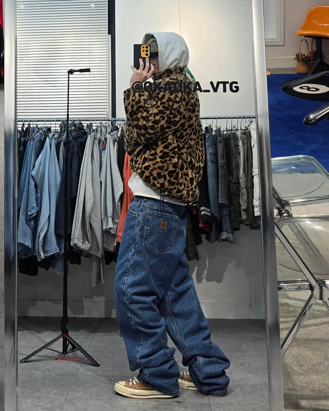 STND 레오파드 퍼 자켓 상품이미지4