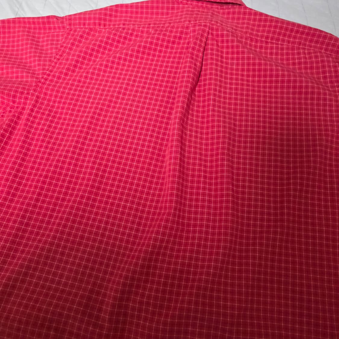 [2XL] 90s 빈티지 폴로 랄프로렌 블레이크 레드 체크 크롭 반팔셔츠 상품이미지4