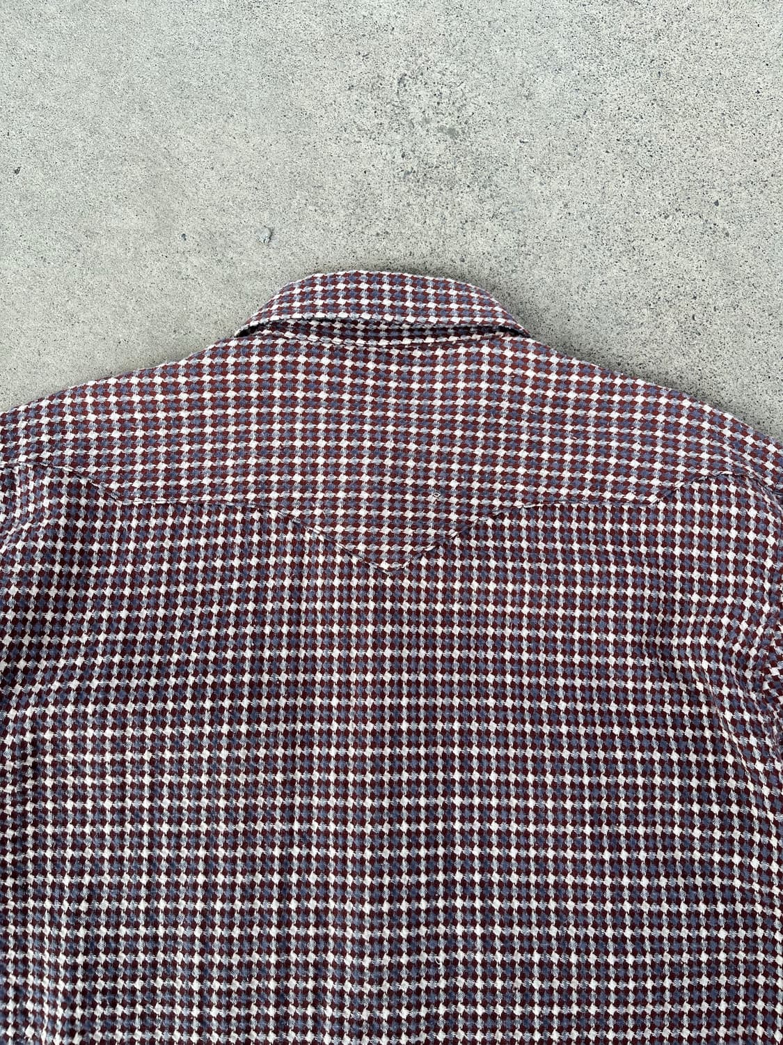 빈티지 유니온 메이드 하운드투스 체크 웨스턴 셔츠 상품이미지6