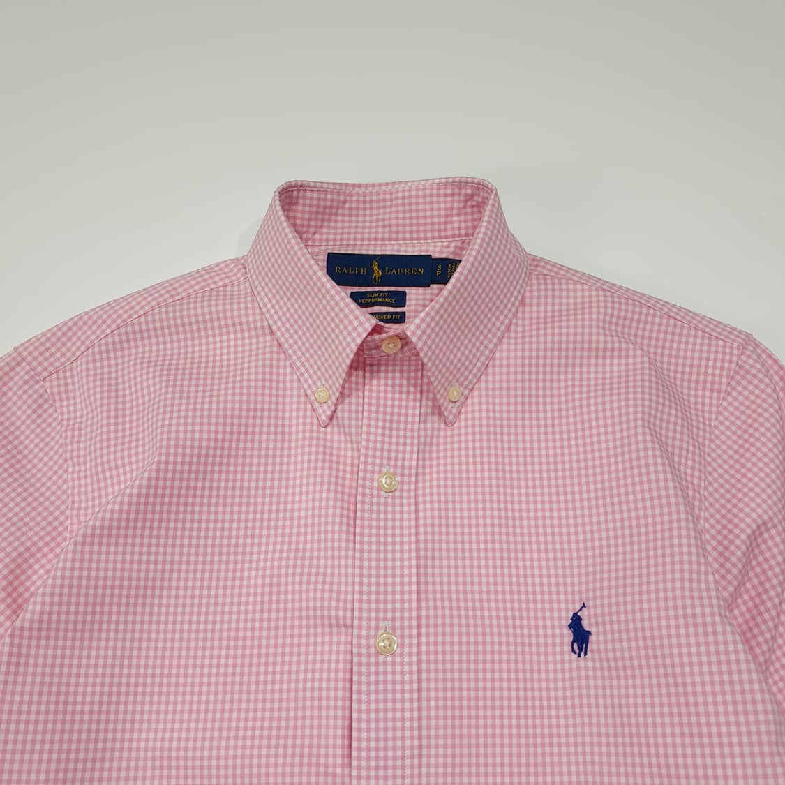CL802 S 폴로 핑크 마이크로 체크 셔츠 남방 상품이미지2