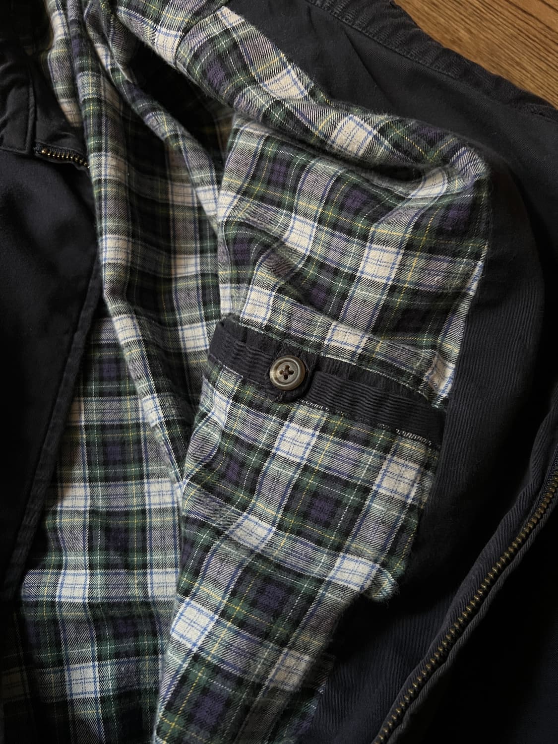 [XL]폴로 랄프로렌 체크 라이닝 네이비 베이포트 자켓 상품이미지7