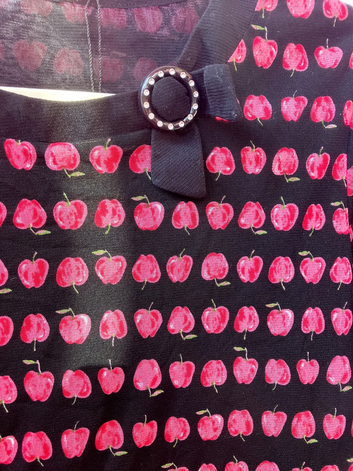 jpn 사과 큐빅 티셔츠 상품이미지2