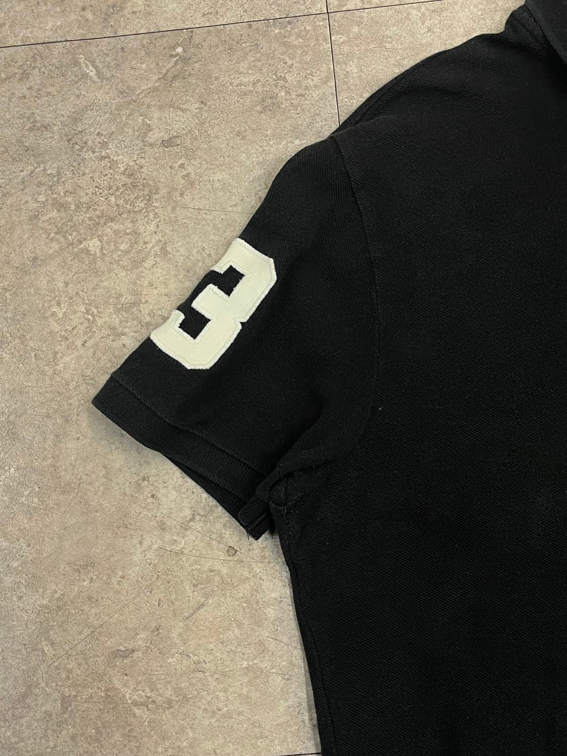 폴로 랄프로렌 빅포니 반팔 카라티 블랙 L #csz2576 상품이미지6