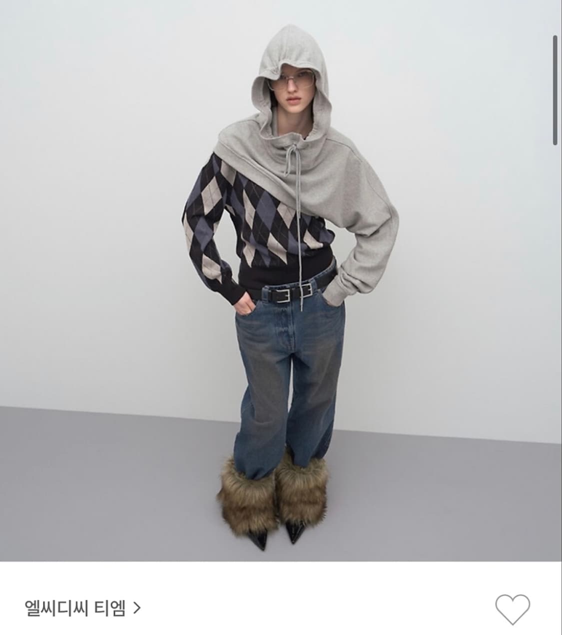 [LCDC] HOODED MUFFLER (GREY) 상품이미지1
