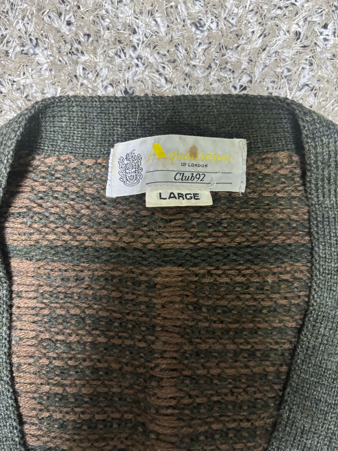 일제 아쿠아스큐텀 가디건 사이즈 105 상품이미지5