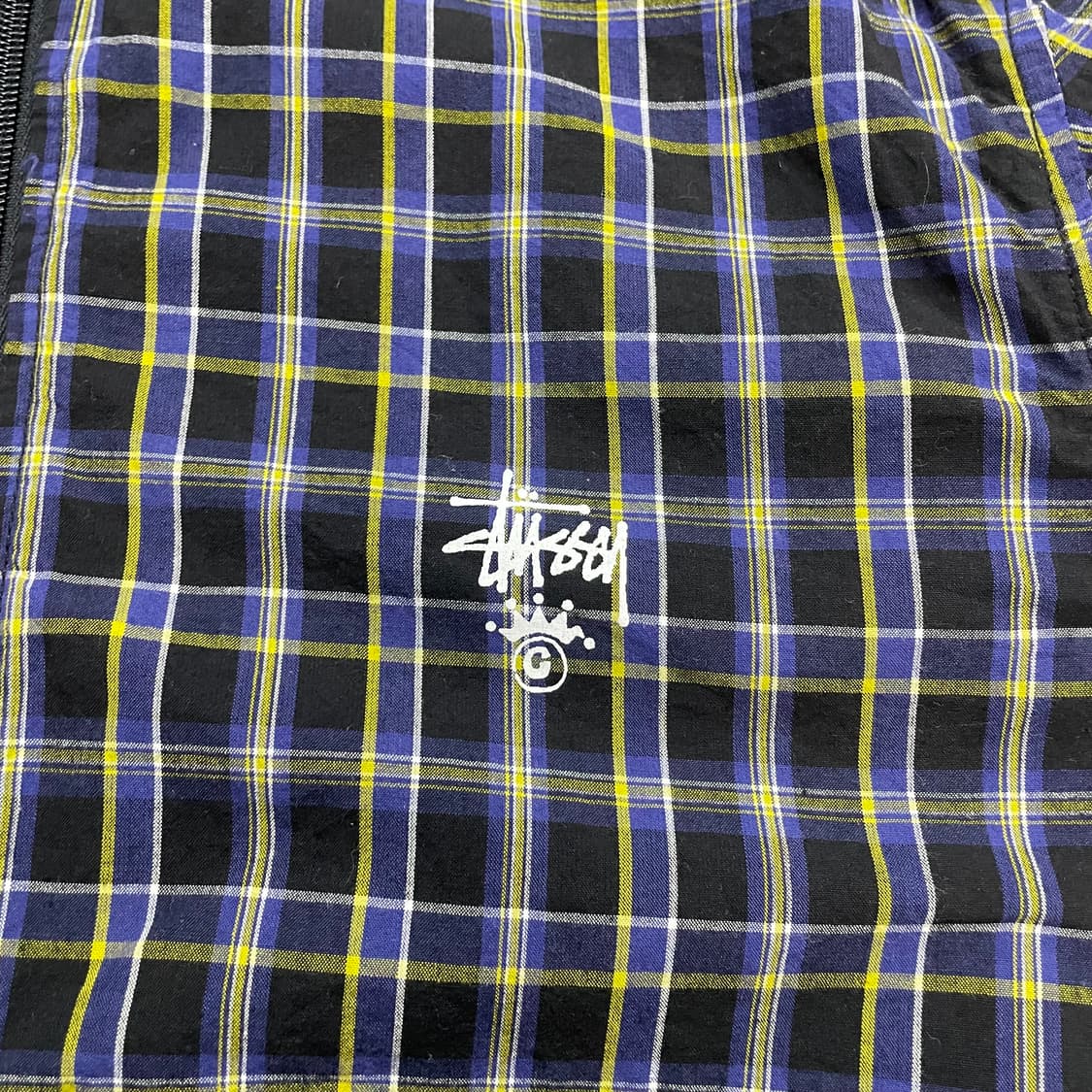스투시 Stussy 00s 블랙 타탄 체크 필드 자켓 상품이미지3