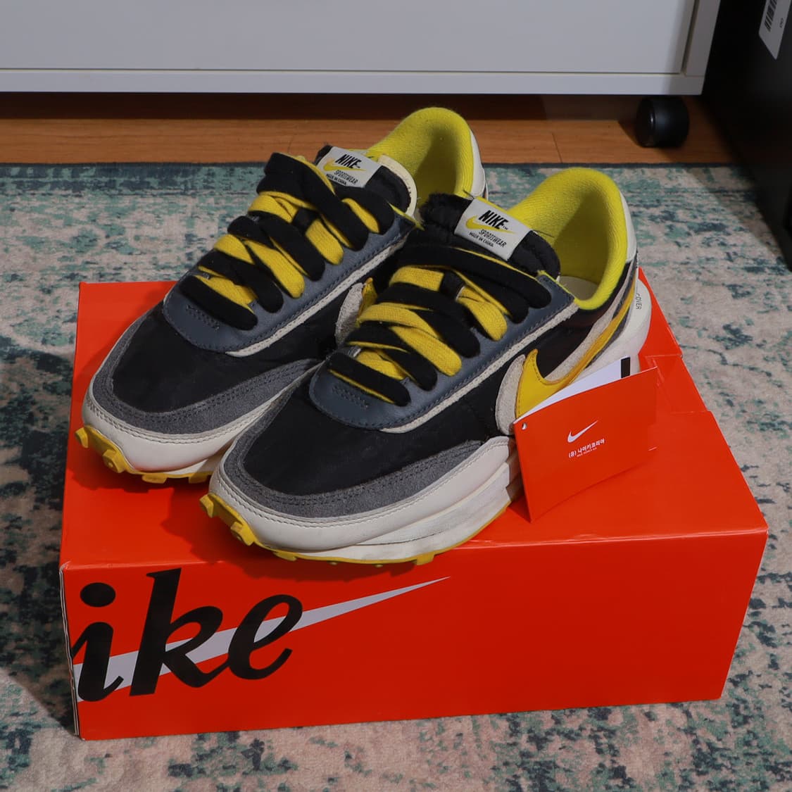 Nike 나이키 사카이 언더커버 LD와플 블랙 앤 브라이트 시트론 265 상품이미지1