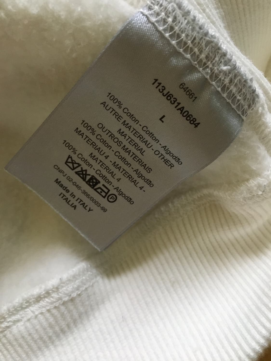 디올 오블리크 테리 후드티  상품이미지5