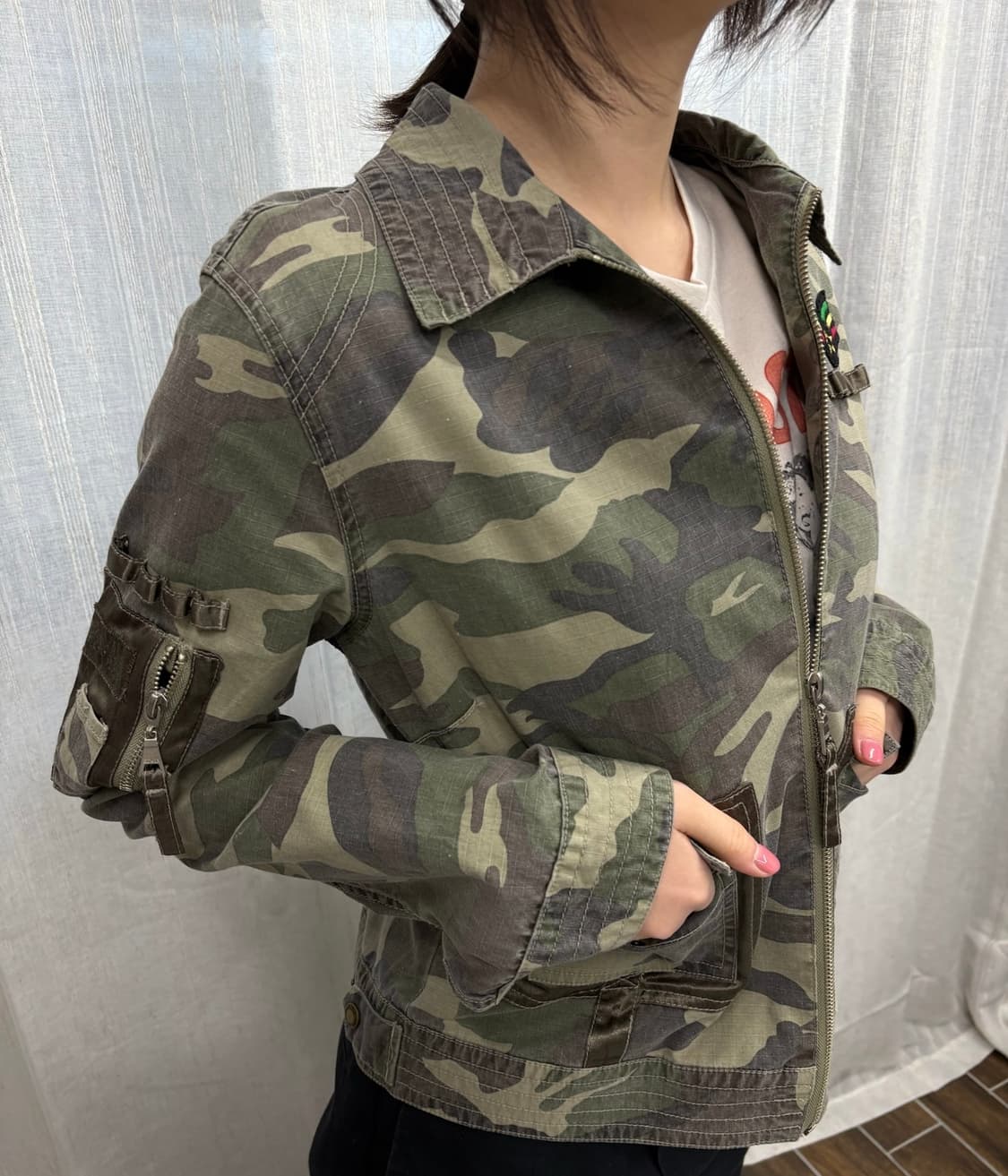 에드윈 카모 밀리터리 패치 자켓 EDWIN 상품이미지3