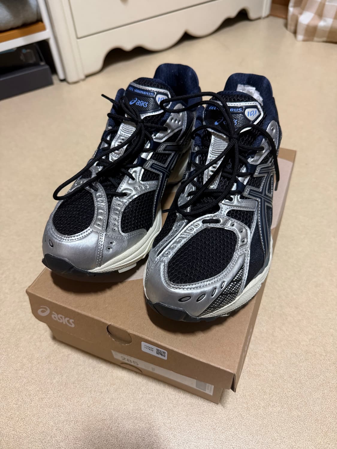 아식스 젤 님버스 10.1 블랙 미드나잇 상품이미지2