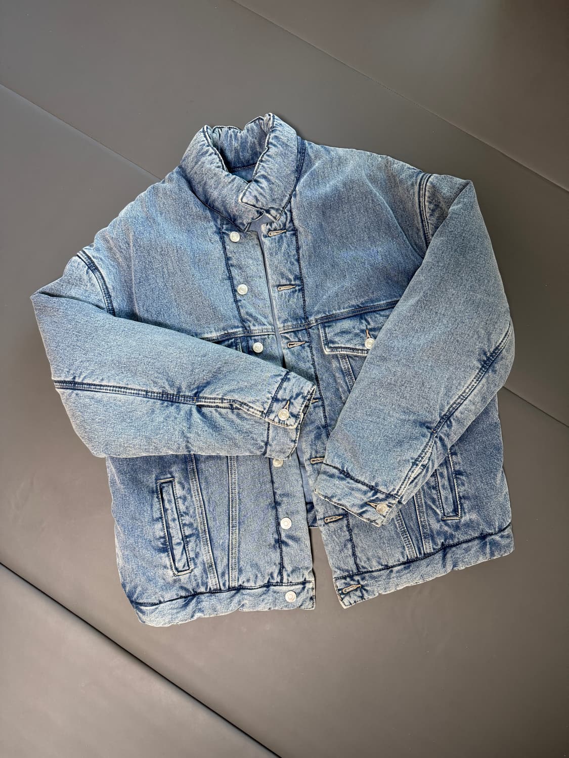 오버사이즈 패디드 데님 자켓 1사이즈 상품이미지2