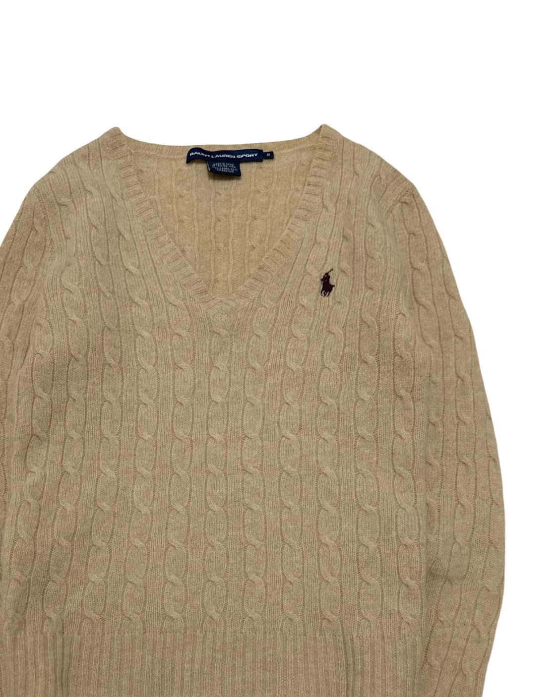 폴로 랄프로렌 베이지 케이블 니트 상품이미지2