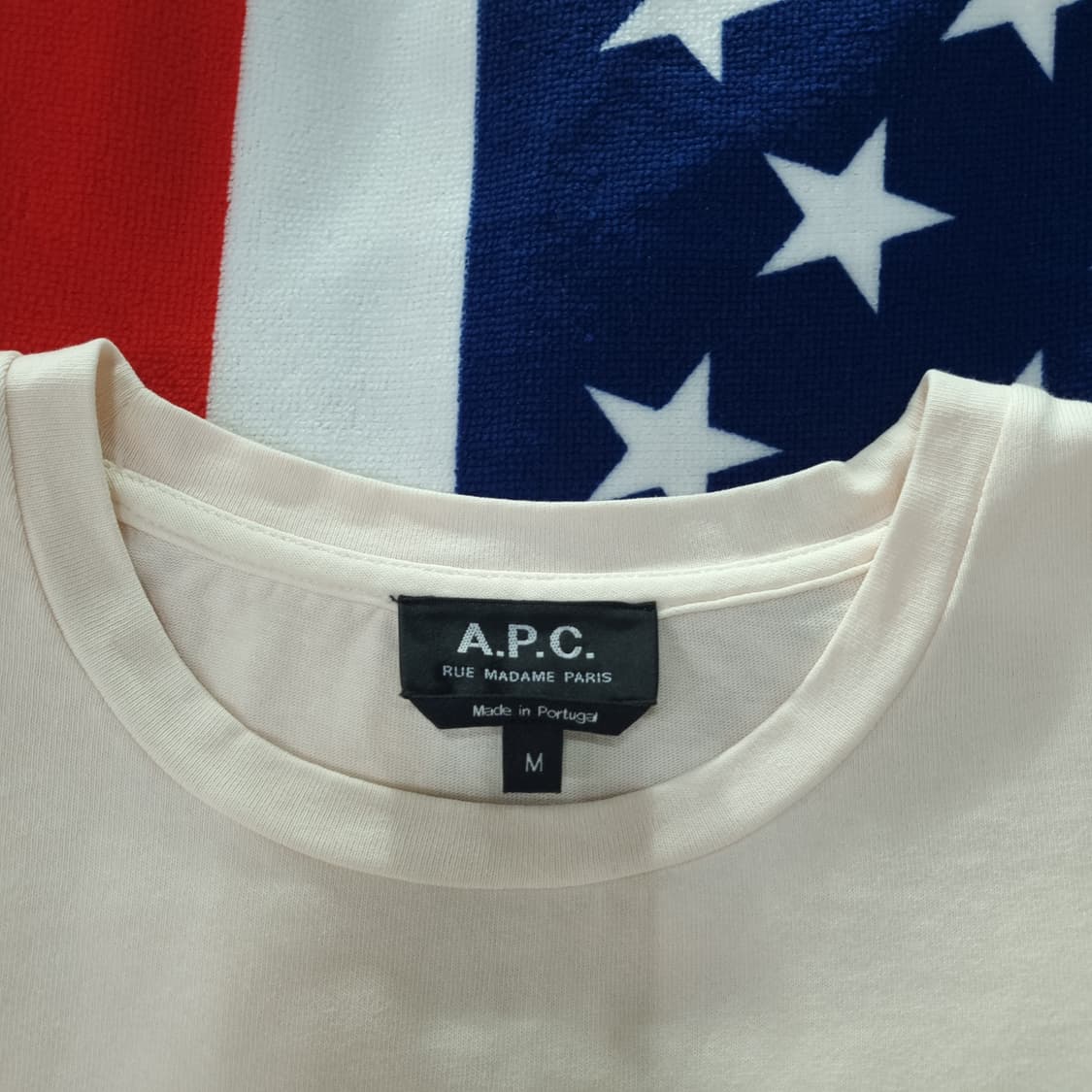 A.P.C. 스몰로고 포켓 반팔 티셔츠 연핑크 상품이미지4