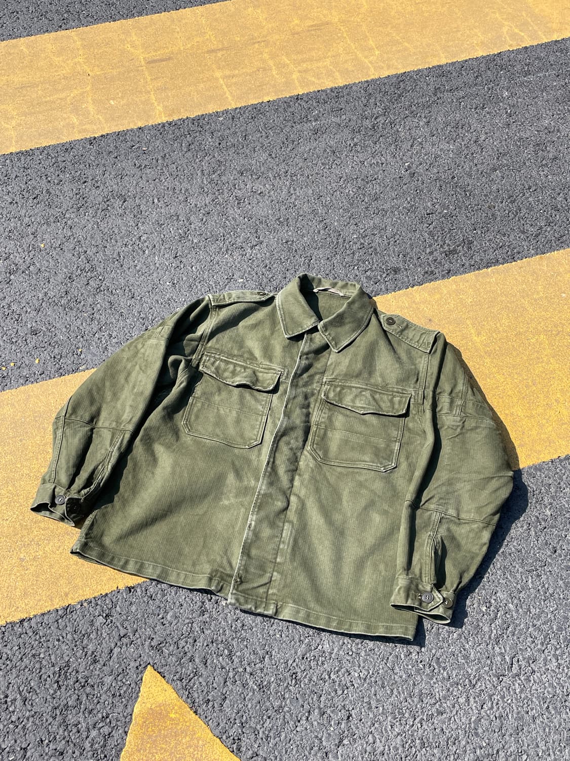 60's 독일군 HBT 필드셔츠 상품이미지3