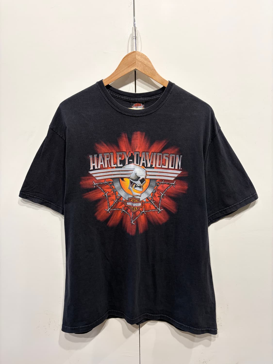 할리데이비슨 스컬 바이커 티셔츠 상품이미지1