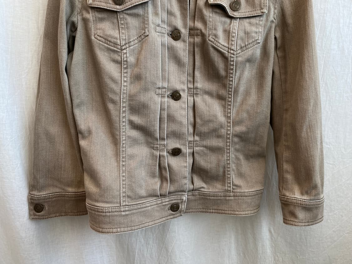 KUMIKYOKU 베이지 데님 자켓(S) 상품이미지5