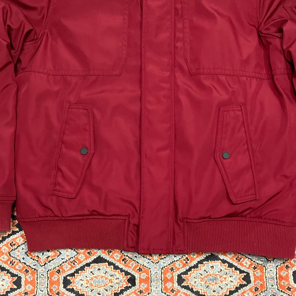 타미힐피거 레드 폴리 후드퍼 패딩 여성XL 상품이미지4