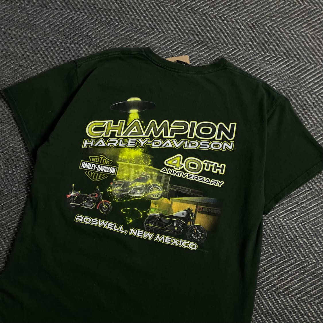 할리데이비슨 USA 오리지널 로스웰 뉴멕시코 반팔 티셔츠o 4439 상품이미지2