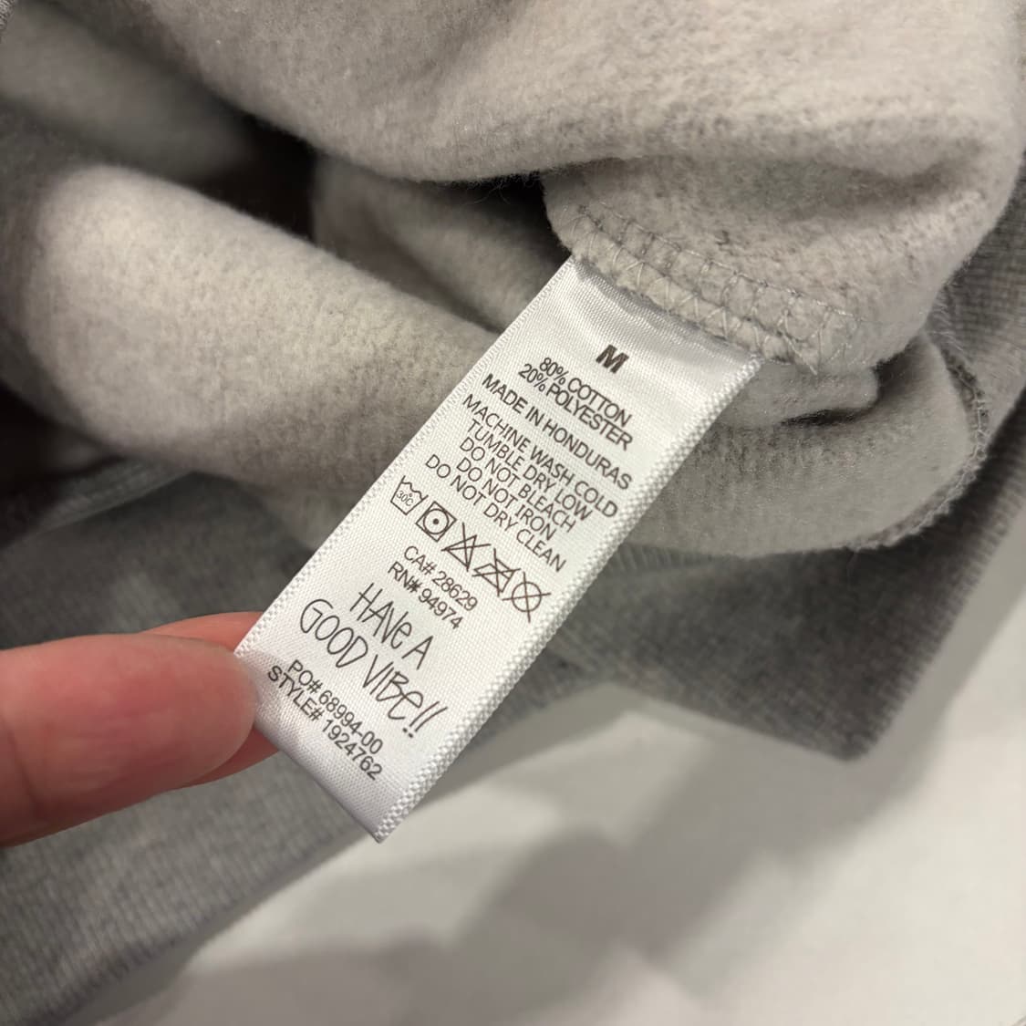 [M] 스투시 2022 베이직 로고 후드티 그레이 B953 상품이미지7