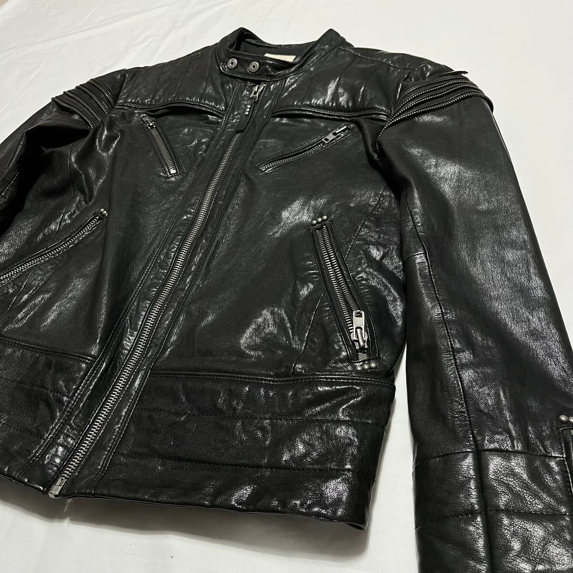 디젤 양가죽 바이커 자켓 상품이미지5