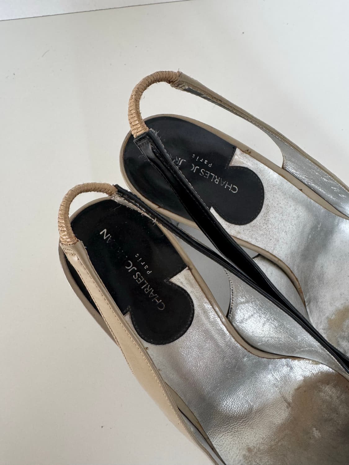 [희귀] 찰스 주르당 80s 컬러블록 슬링백  상품이미지5