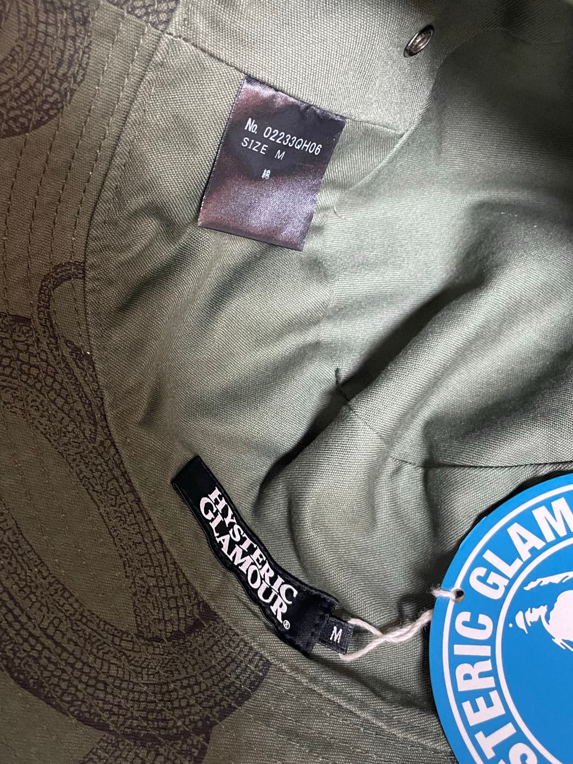 히스테릭 글래머 스네이크 패턴 버킷햇 상품이미지6