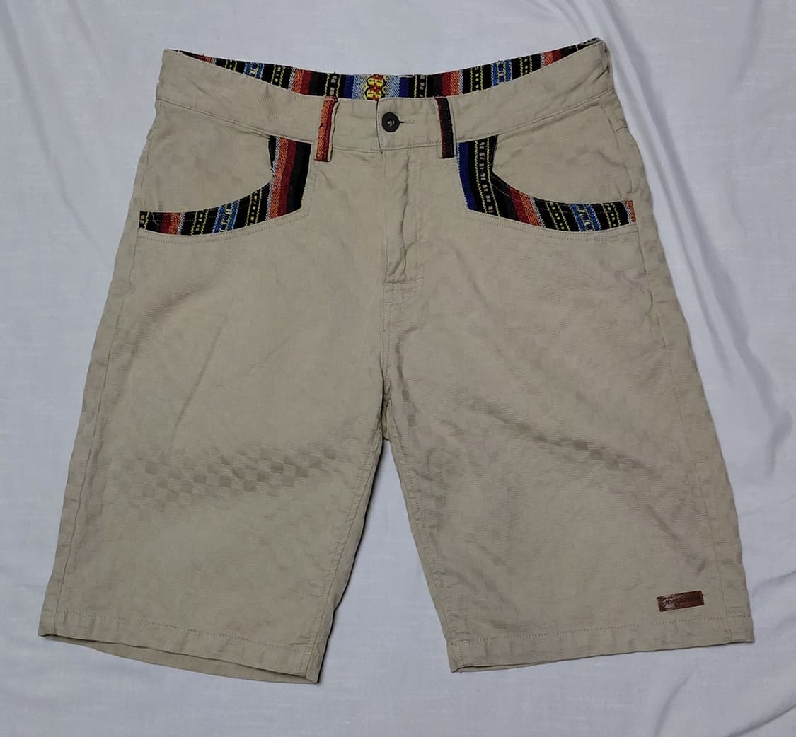 [M] TOMT JUNIOR 에스닉 포인트 체크 텍스처 하프 팬츠 상품이미지1