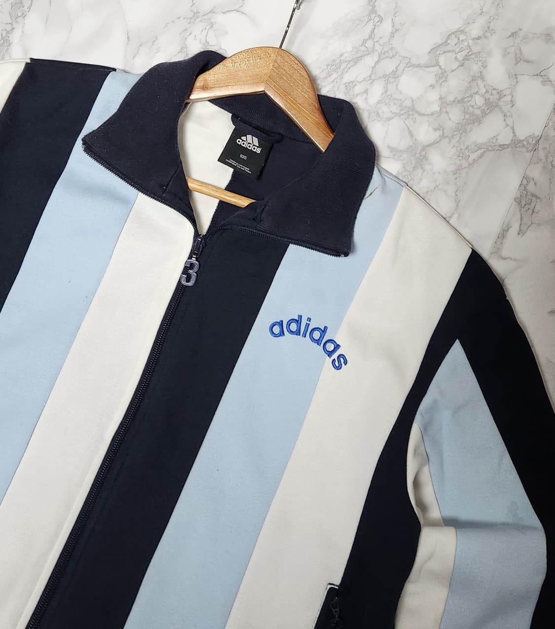 대대장 아디다스 스카이블루 y2k 트레이닝 져지 자켓  상품이미지3