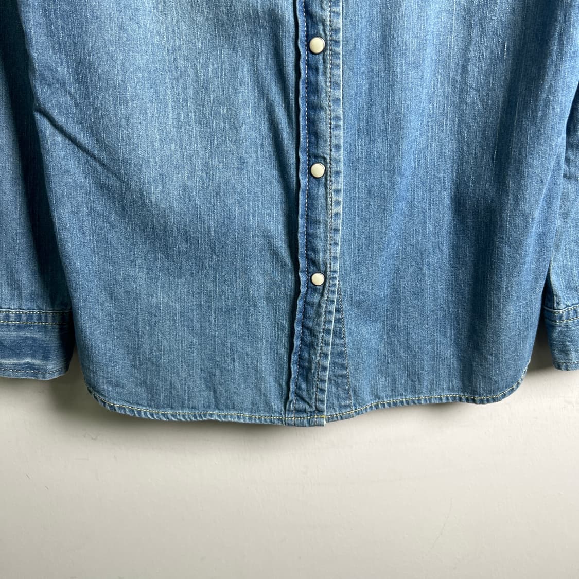 VTG 빈티지 웨스턴 데님 셔츠 L 상품이미지5