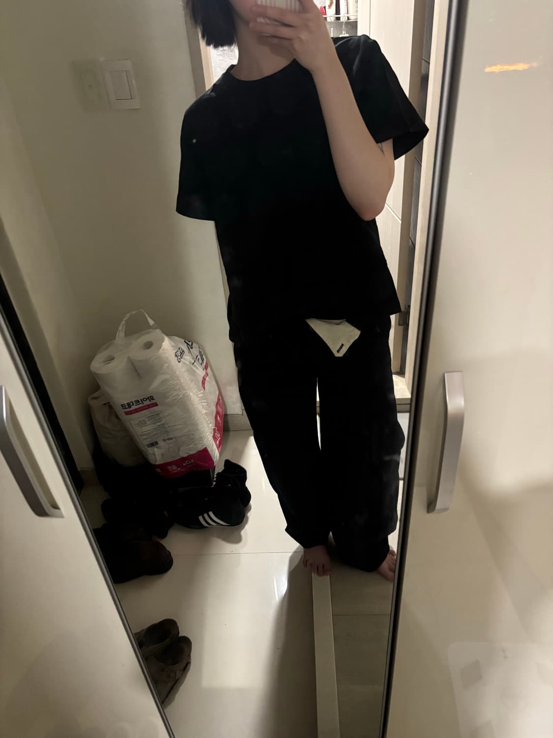 Uniqlo cotton wide pants 상품이미지2