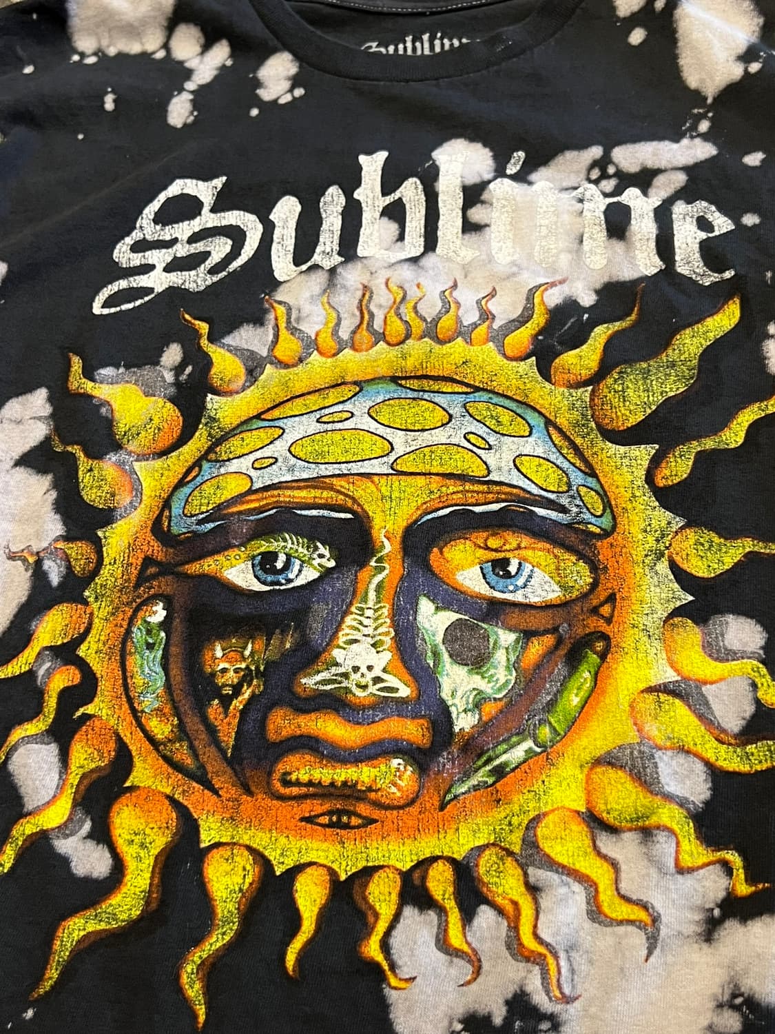 [L] Sublime 서브라임 선페이스 블리치 타이다이 밴드 티셔츠 상품이미지6