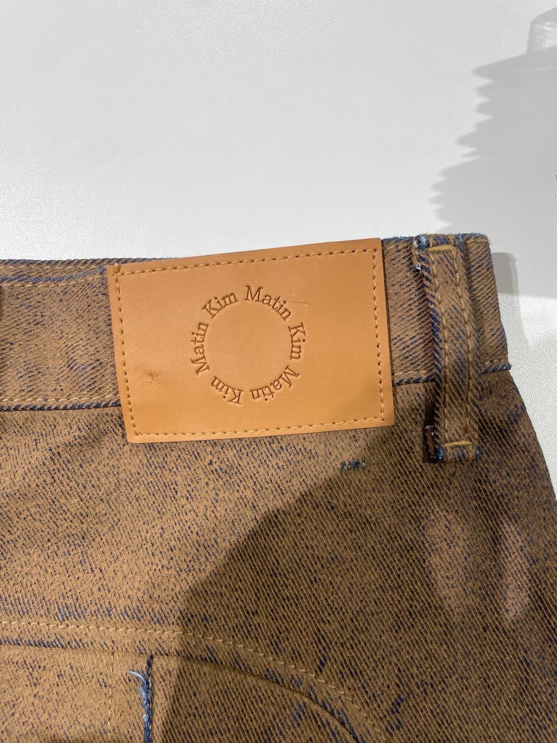 마뗑킴 브라운 사이드 투 웨이 집 데님 롱 스커트 상품이미지7