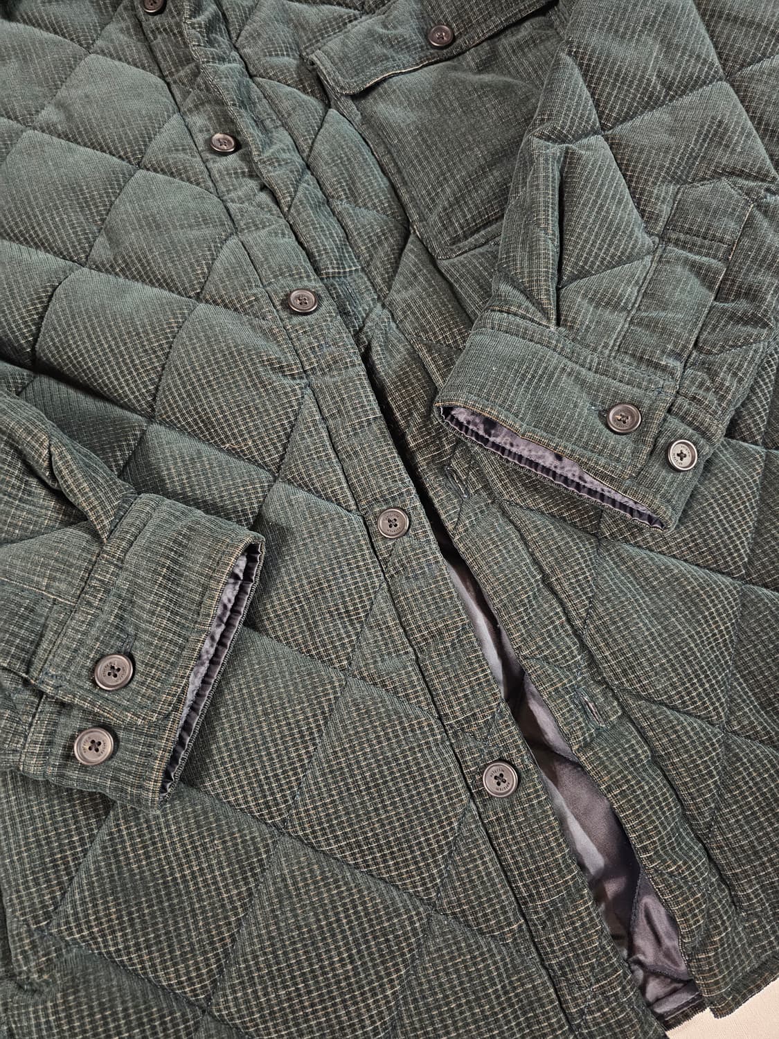 [XL,105] 코오롱 에피그램 코듀로이 퀼팅 패딩 셔츠 자켓 상품이미지6