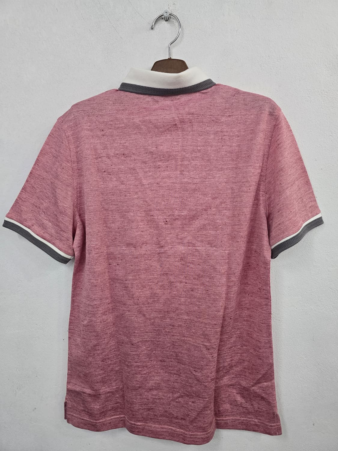 (새상품)OLZEN 올젠 린넷 반팔 티셔츠 핑크 상품이미지2