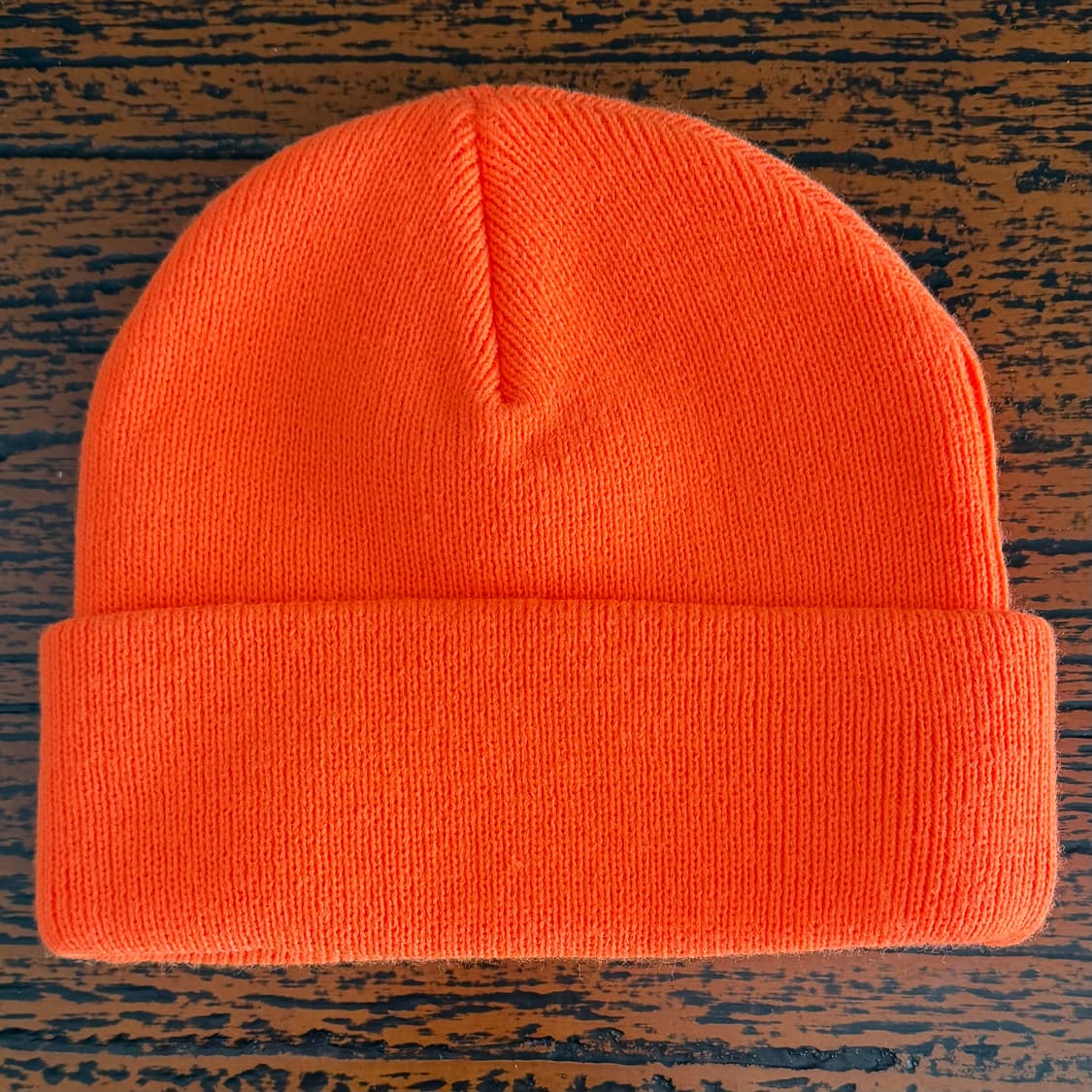 스티브제이앤요니피 SJYP 형광 오렌지 팝 패치 비니 니트 모자 상품이미지2