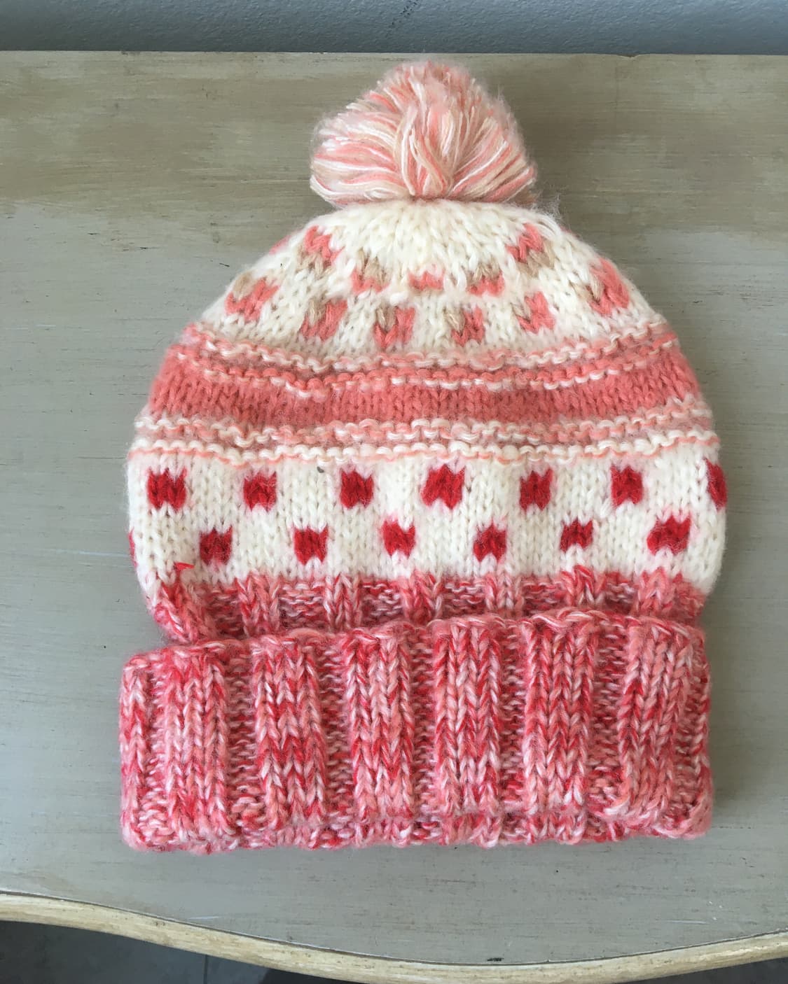  pom pattern knit beanie 상품이미지2