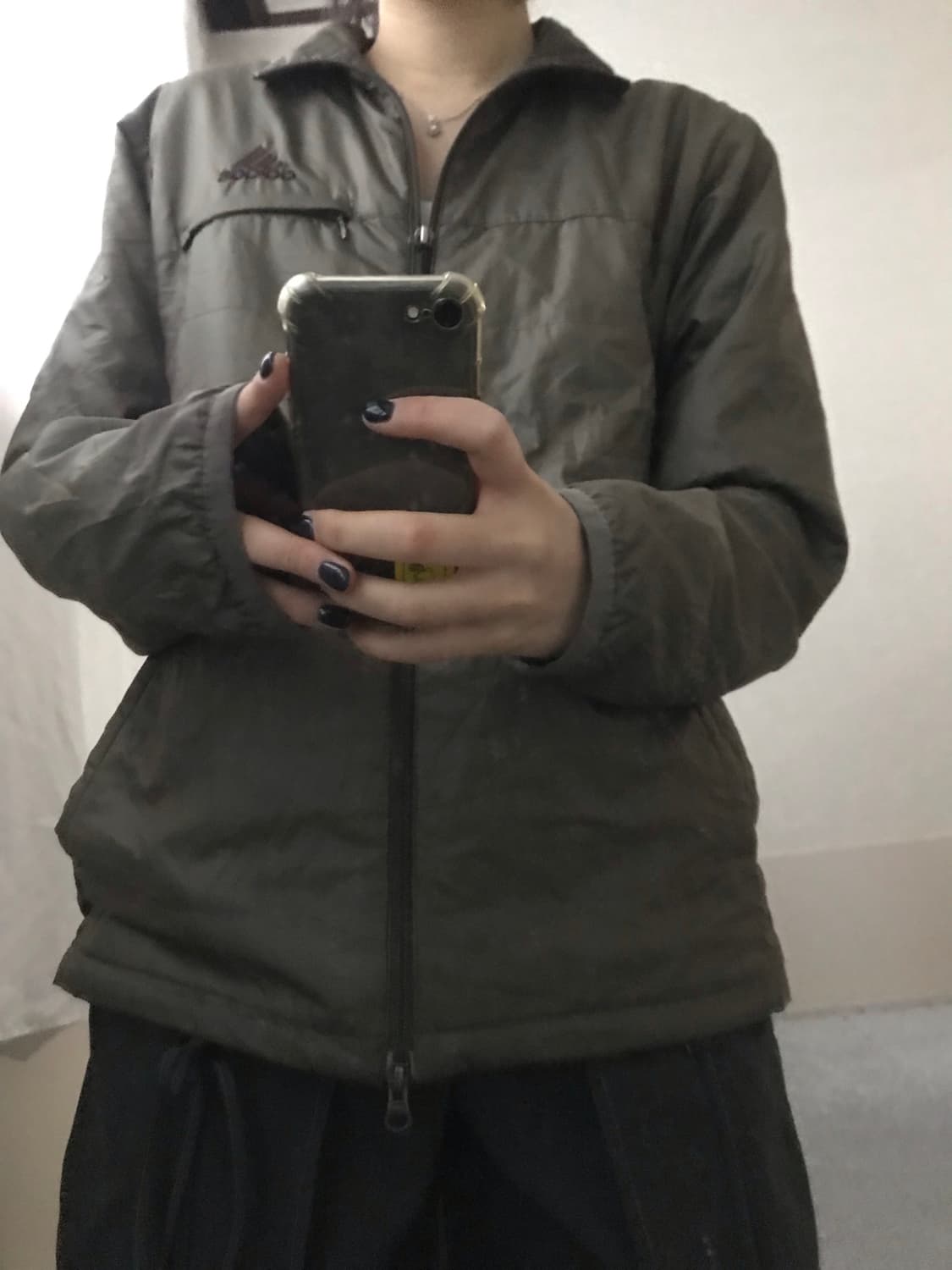 아디다스 카키 투웨이 패딩 상품이미지2