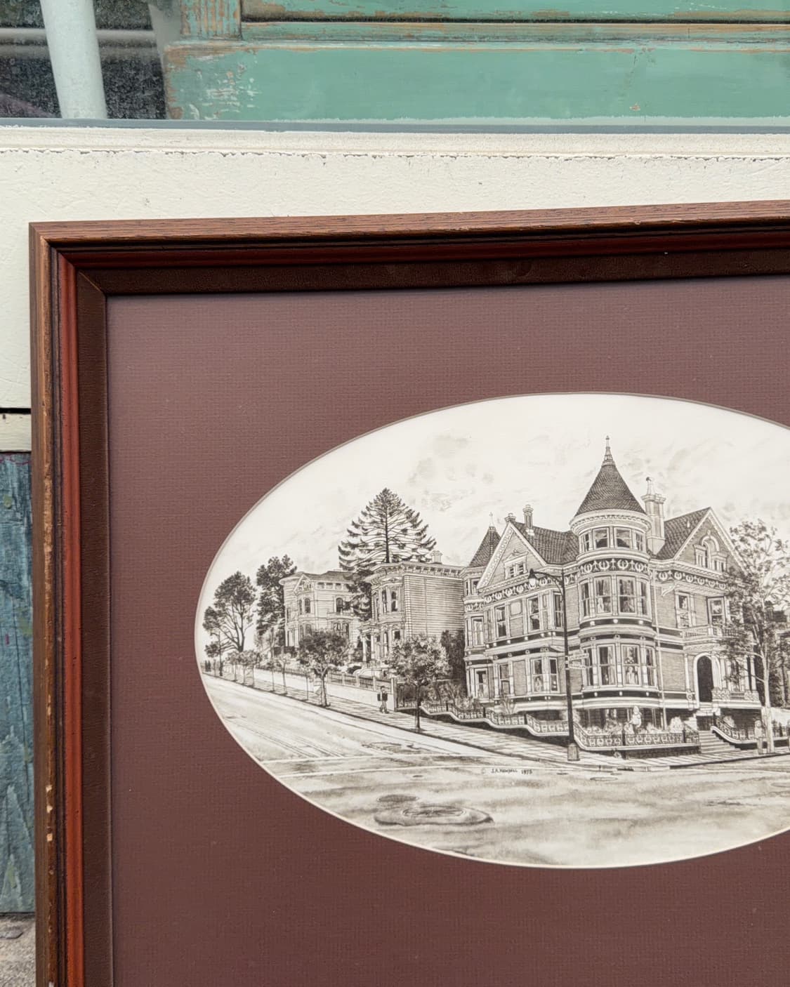 빈티지 소품 샌프란시스코 나무 액자 상품이미지3