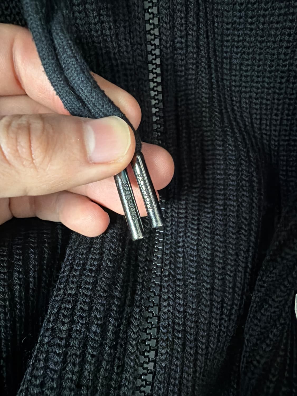 몽클레어 니트 패딩 후드 집업 상품이미지6