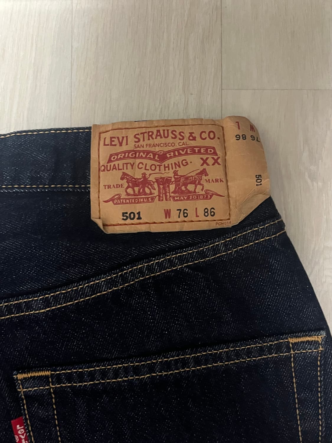 리바이스 501 생지데님 상품이미지3