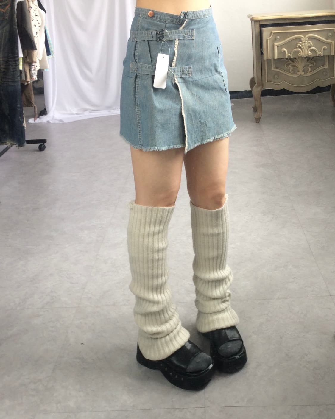 Hysteric glammer belted wrap mini skirt 상품이미지8