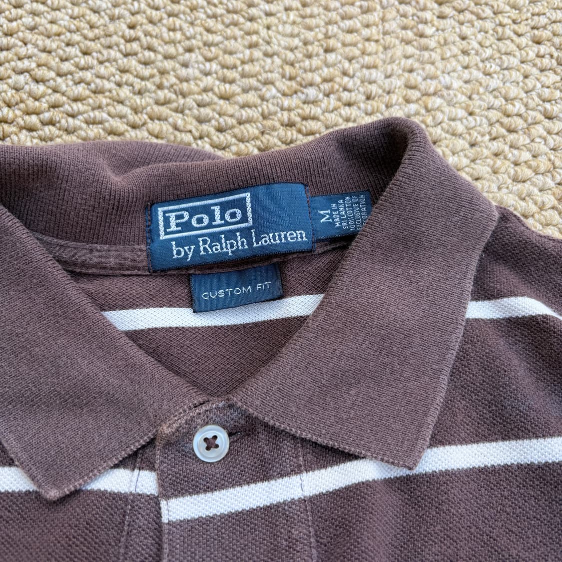 폴로 랄프로렌 스프라이트 초코브라운 PK카라 반팔 티셔츠 상품이미지3