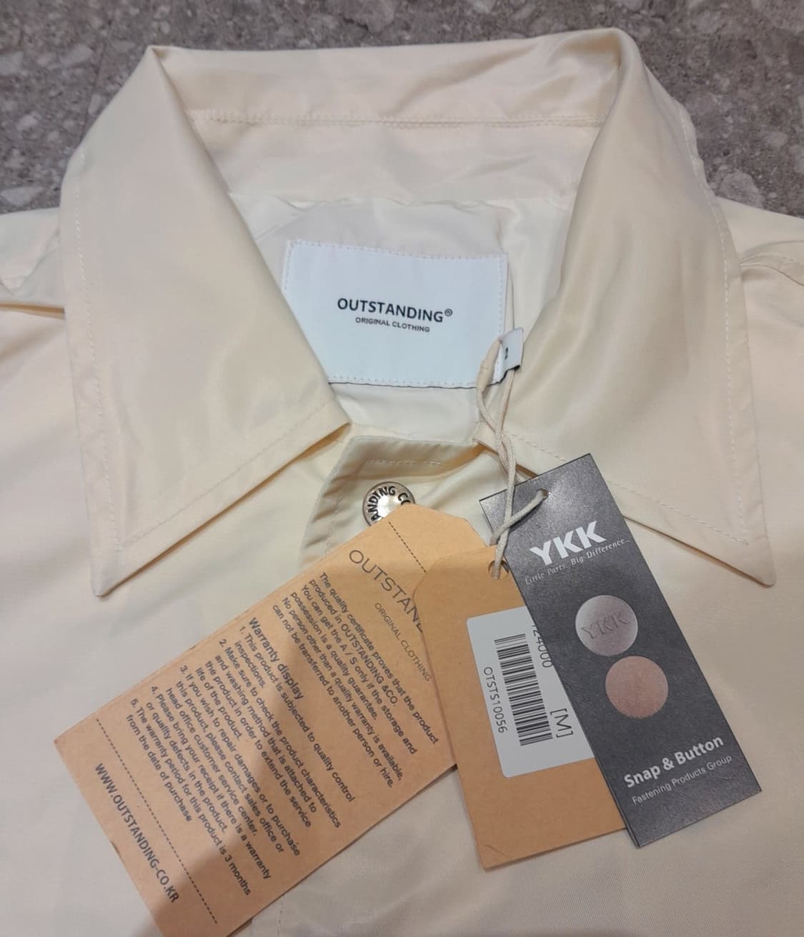 💥(새상품) 아웃스탠딩 코치자켓 아이보리 (2)
 상품이미지5