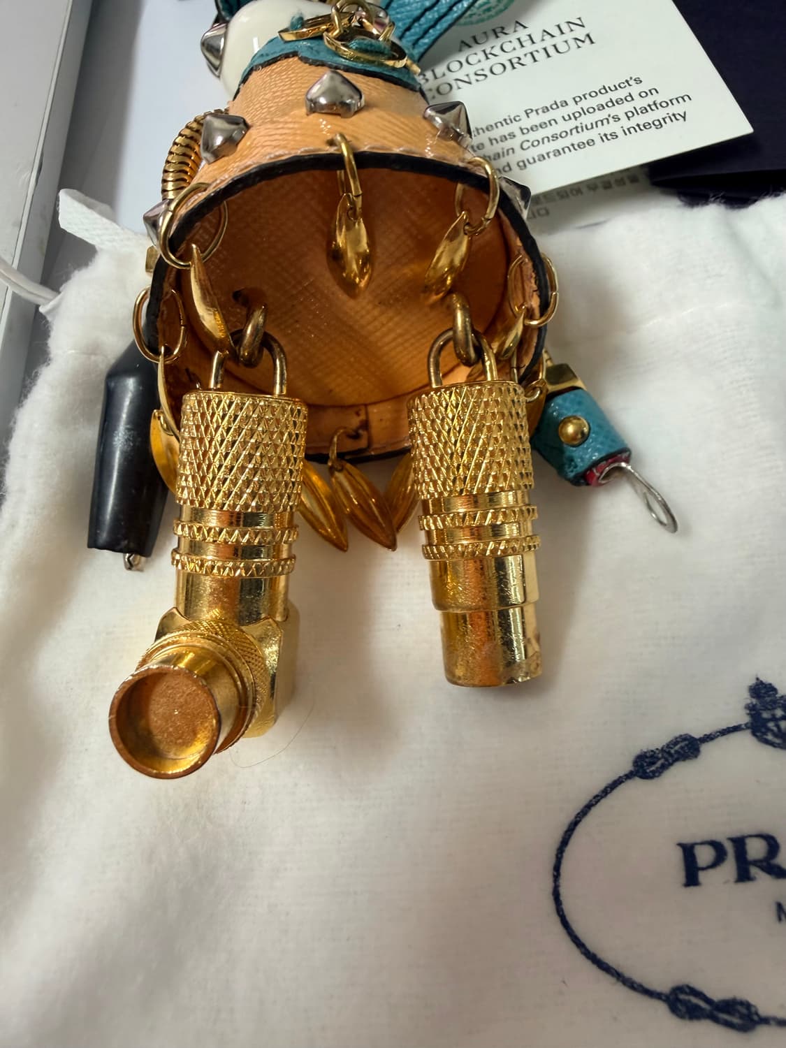 [정품] 프라다 로봇 키링 버니 (백참)  상품이미지4