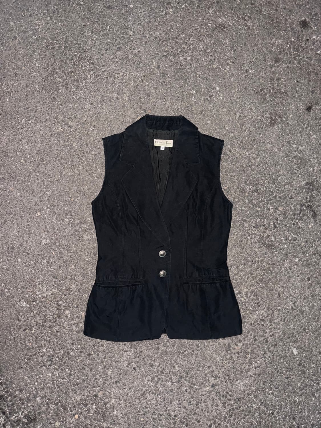 Christian Dior black cotton blazer vest 상품이미지1
