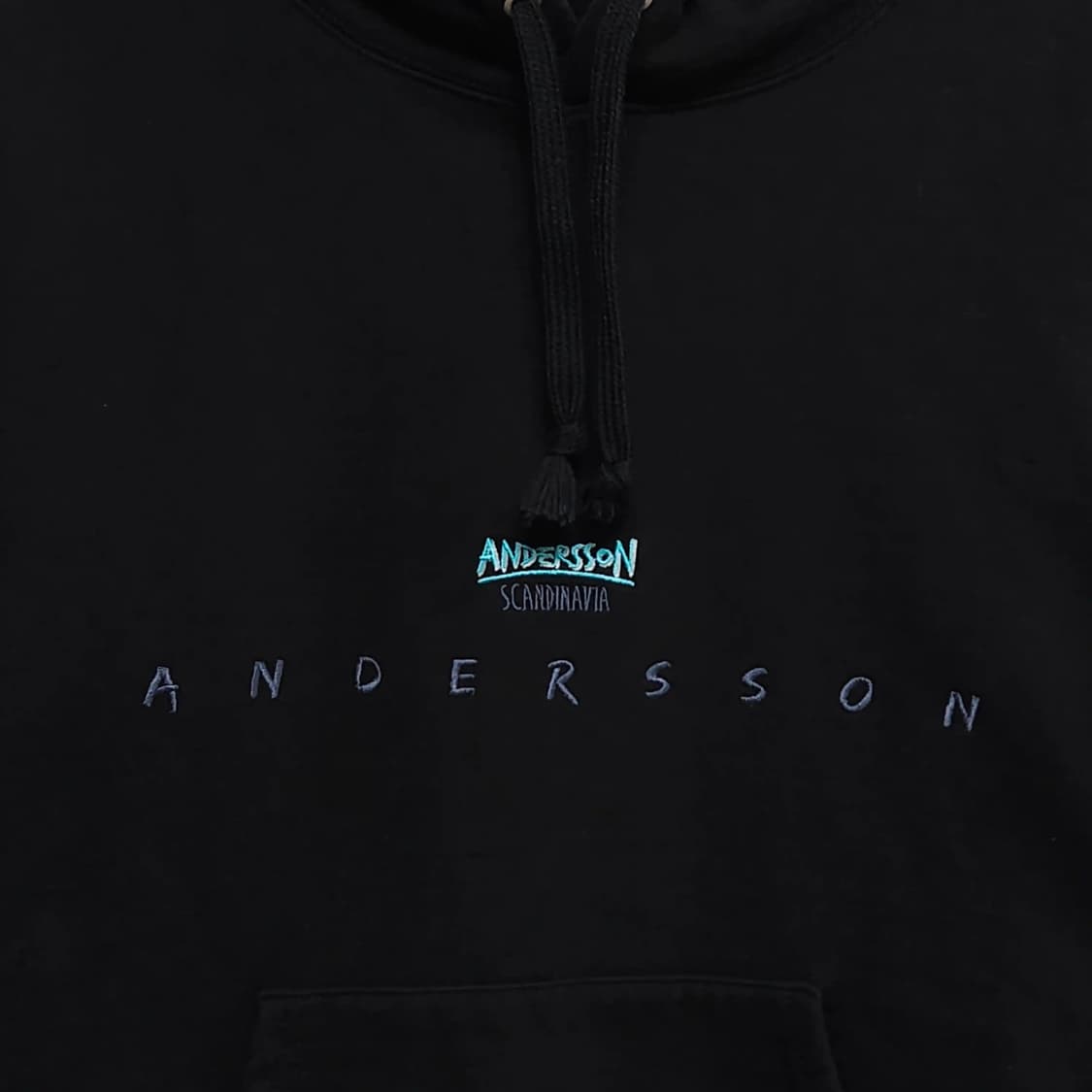 남녀공용M)Andersson Bell 앤더슨벨 스웻 후드티 블랙 상품이미지2