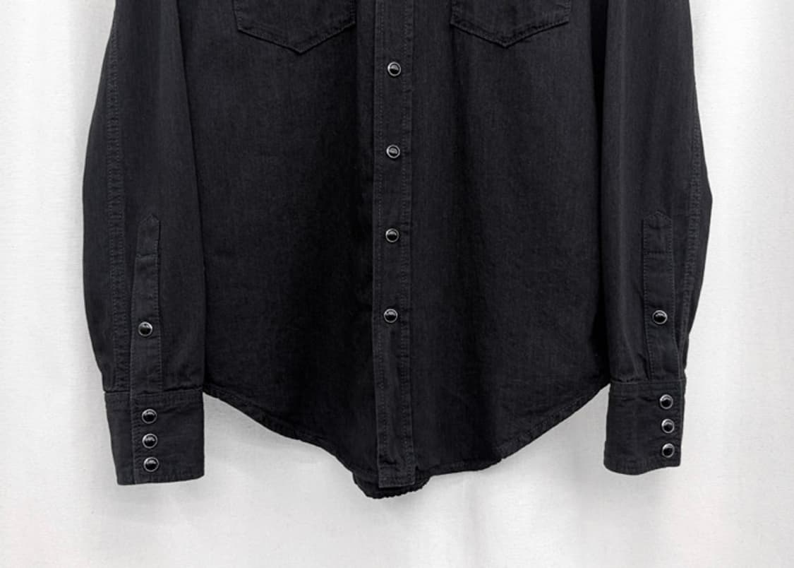 생로랑 블랙 데님 웨스턴 셔츠 상품이미지4