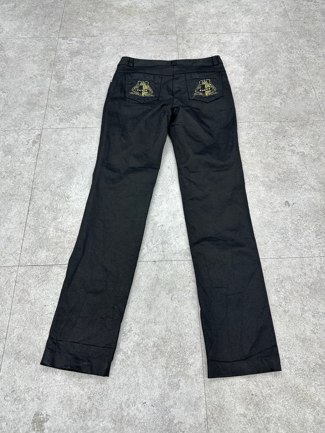 Vintage stud black jeans slim straight 상품이미지1
